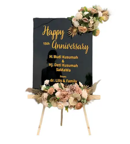 Papan Bunga Akrilik Wedding Venue Bogor